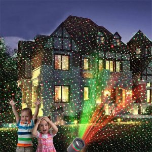 Projecteur laser extérieur points rouges verts fêtes