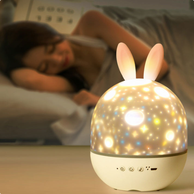 Veilleuse projecteur enfants rotation 360° films interchangeables – Image 8