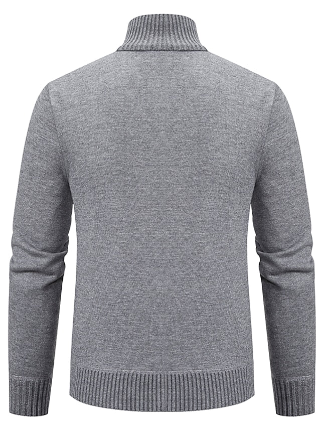 Pull homme col camionneur maille douce discret – Image 6