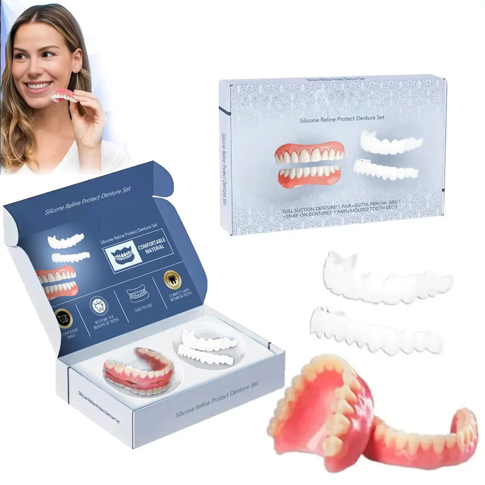 Prothèse dentaire silicone flexible confortable réutilisable – Image 4