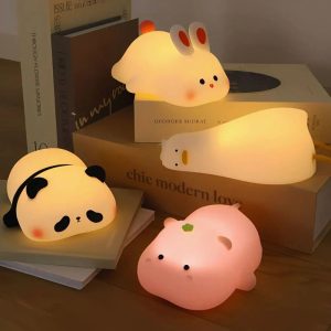 Veilleuse enfant silicone douce lumière apaisante