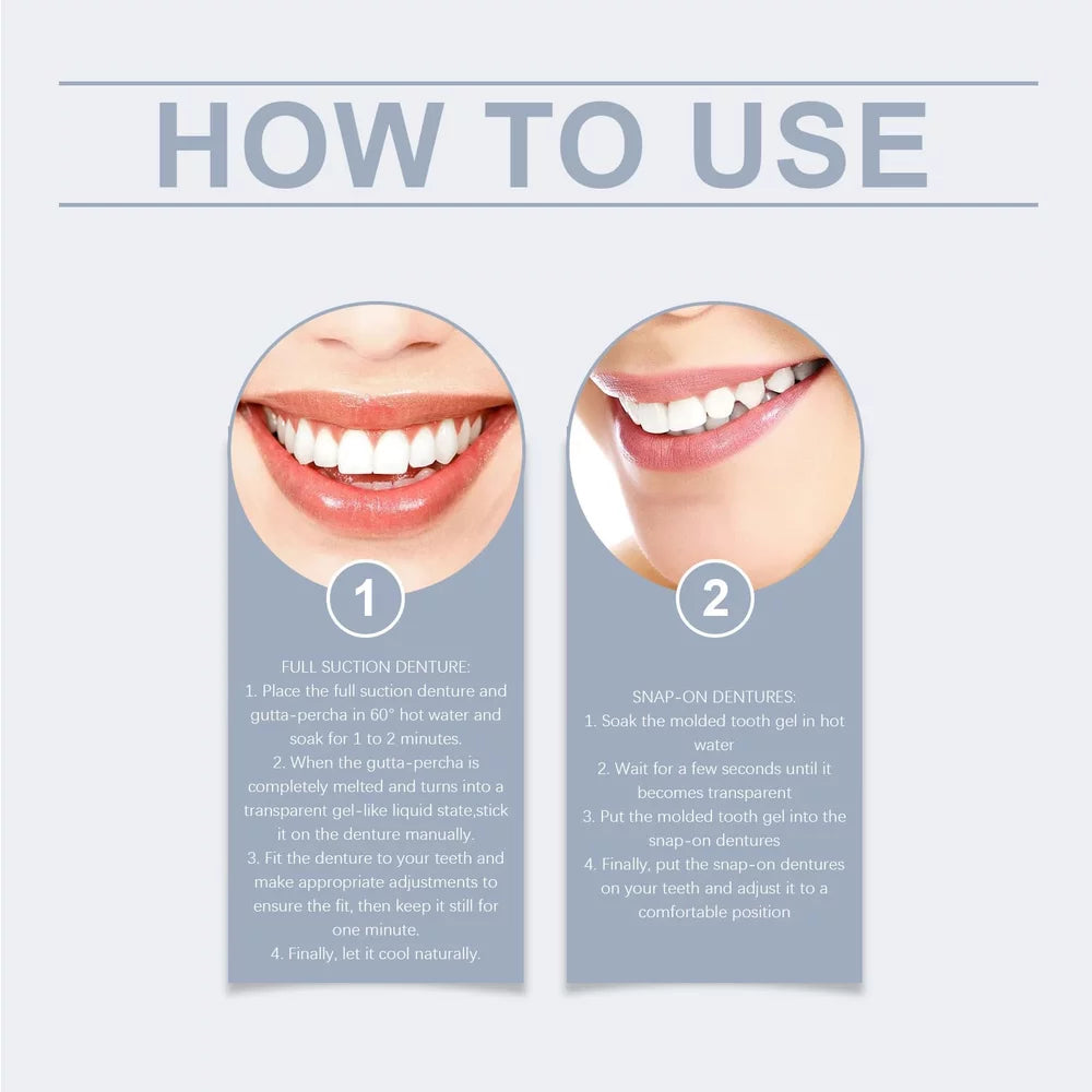 Prothèse dentaire silicone flexible confortable réutilisable – Image 6