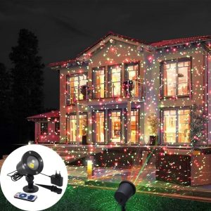 Projecteur laser extérieur à motifs, résistant intempéries