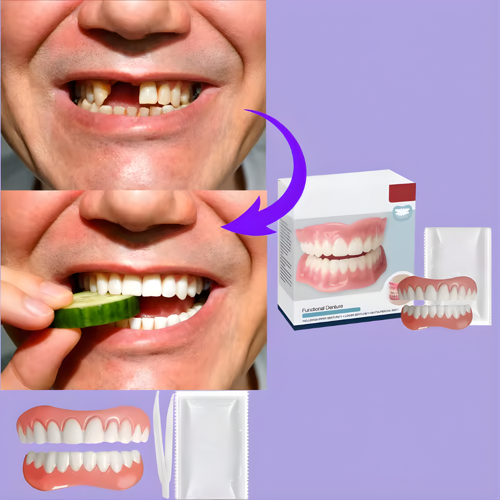 Prothèse dentaire ajustable amovible pour mâchoire complète – Image 5
