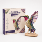Kit de patchwork oiseau 3D avec support d'exposition