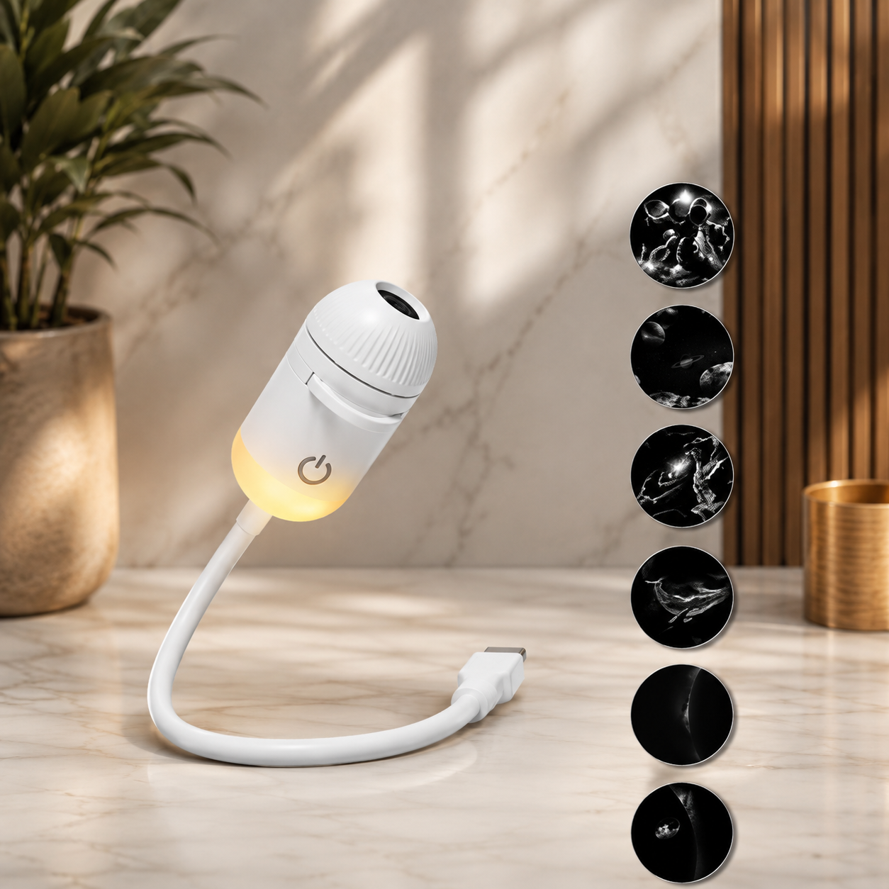 Projecteur galaxie veilleuse USB avec films interchangeables – Image 2