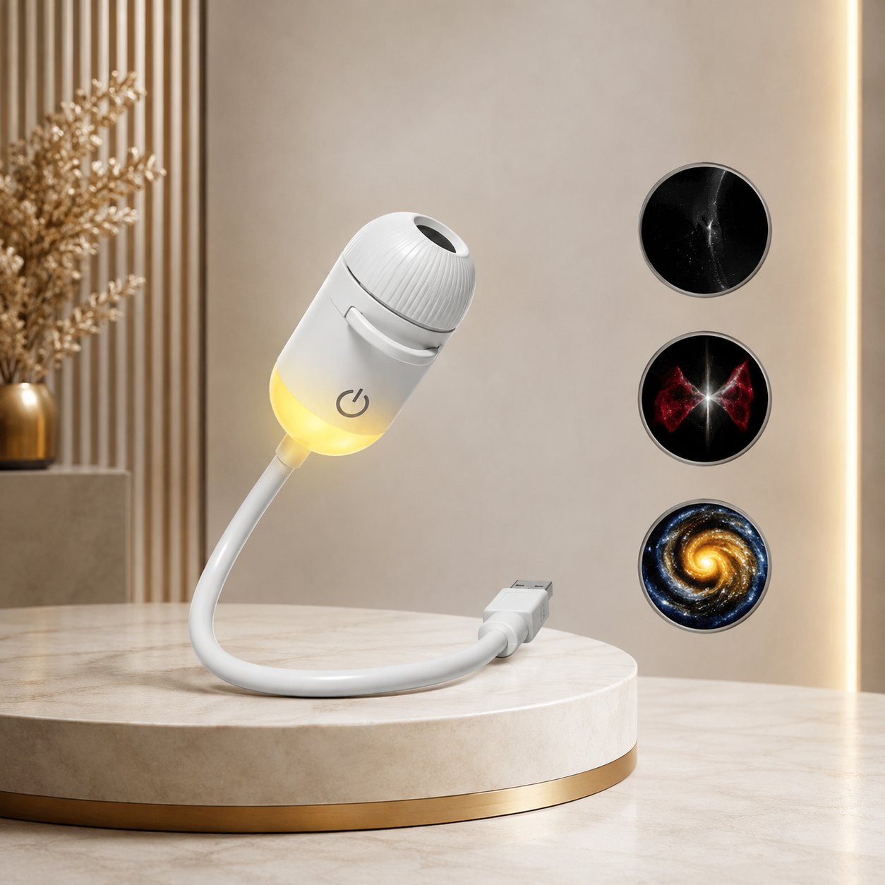 Projecteur galaxie veilleuse USB avec films interchangeables – Image 5