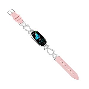Bracelet papillon rose poudré