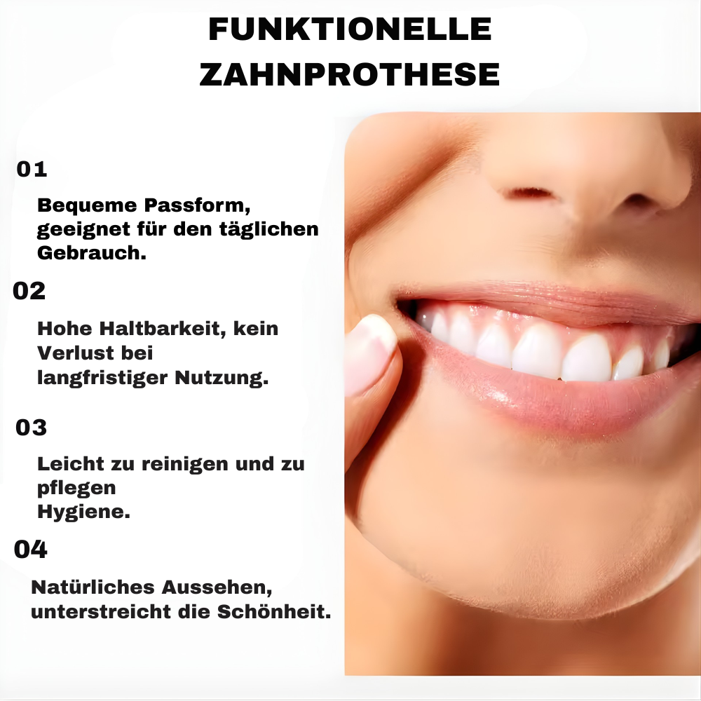 Prothèse dentaire ajustable amovible pour mâchoire complète – Image 3