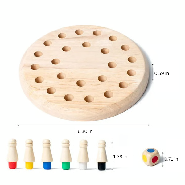 Jeu de mémoire en bois Montessori pour enfants et seniors – Image 9
