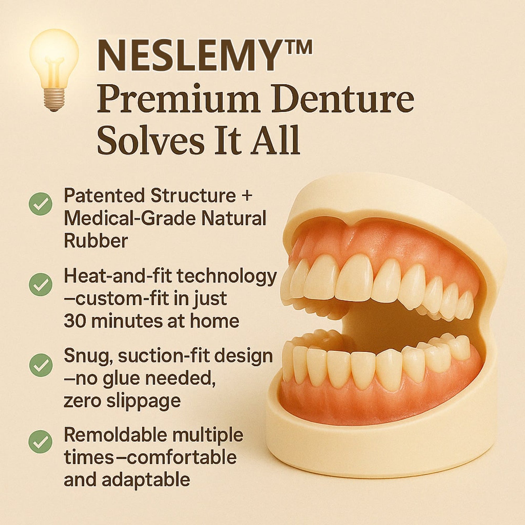 Dentier thermoformable ajustement personnalisé sans adhésif – Image 3