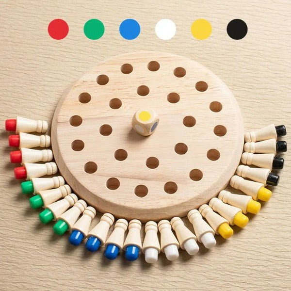 Jeu de mémoire en bois Montessori pour enfants et seniors – Image 4