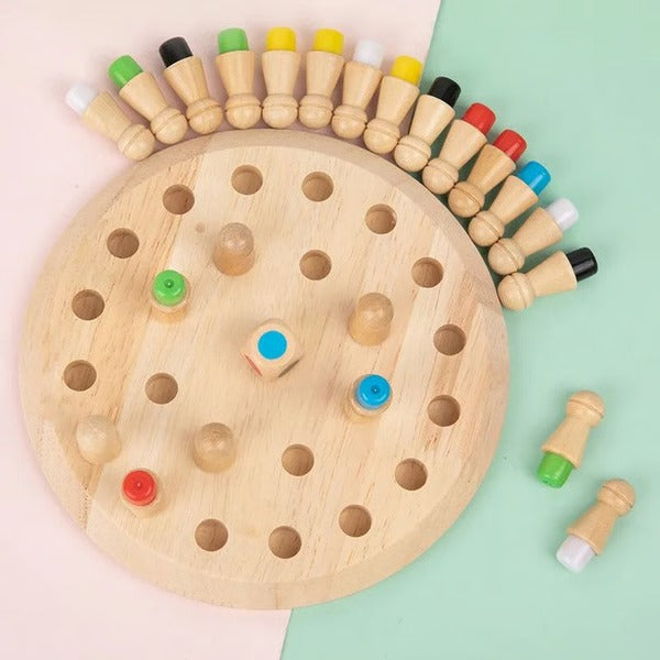Jeu de mémoire en bois Montessori pour enfants et seniors – Image 5
