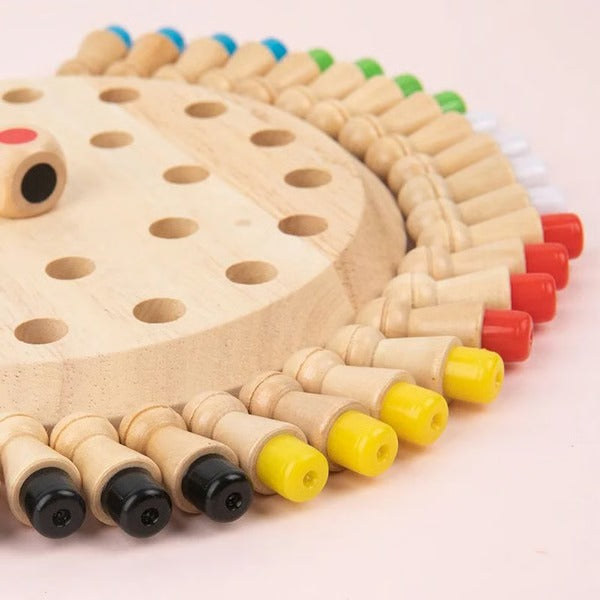 Jeu de mémoire en bois Montessori pour enfants et seniors – Image 6