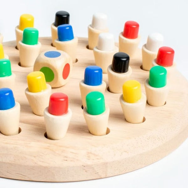 Jeu de mémoire en bois Montessori pour enfants et seniors – Image 8
