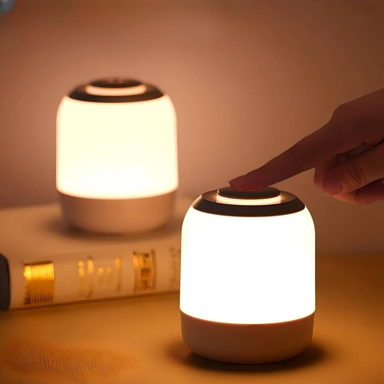 Veilleuse rechargeable USB luminosité réglable – Image 3