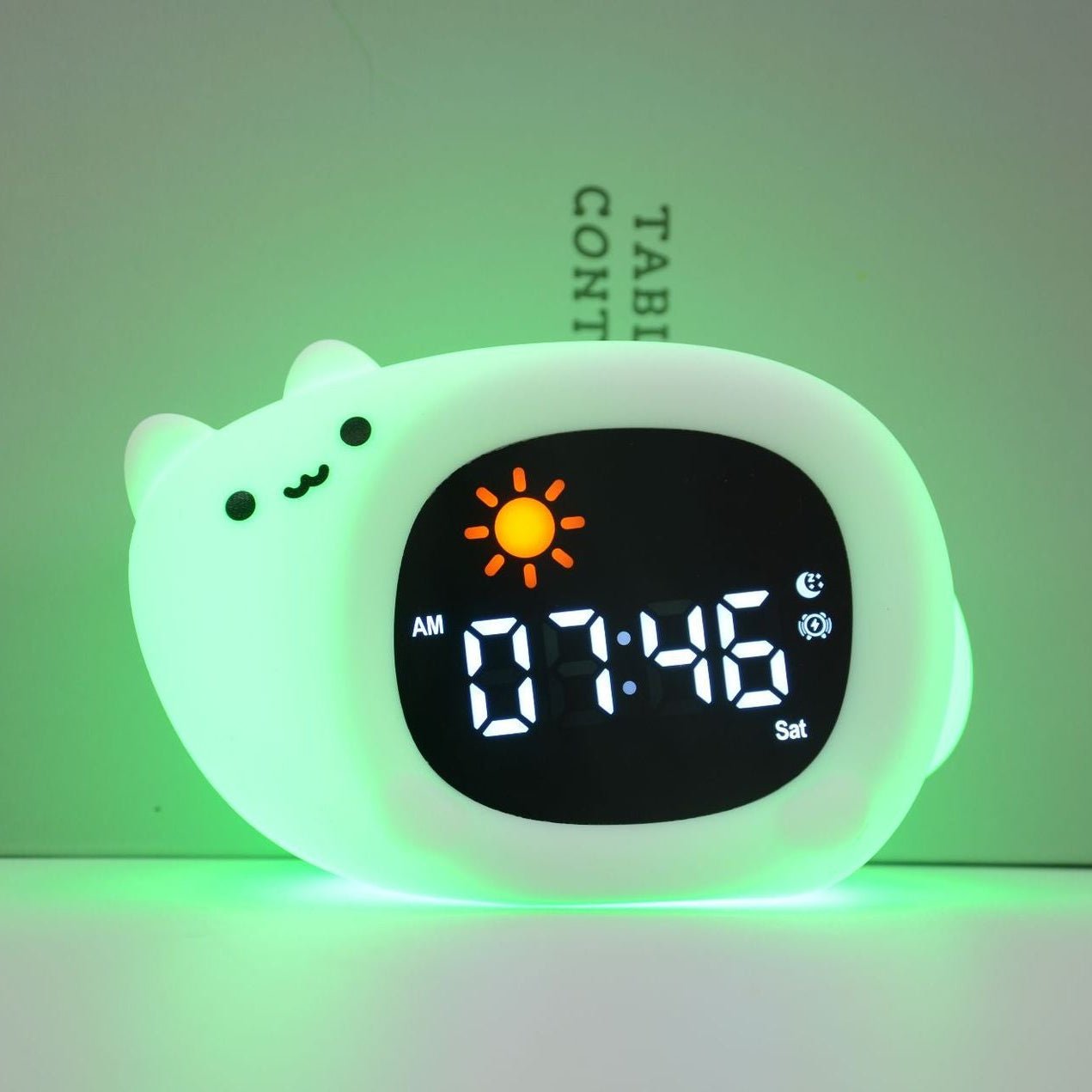 Réveil enfant lumineux entraîneur de sommeil tactile USB – Image 12