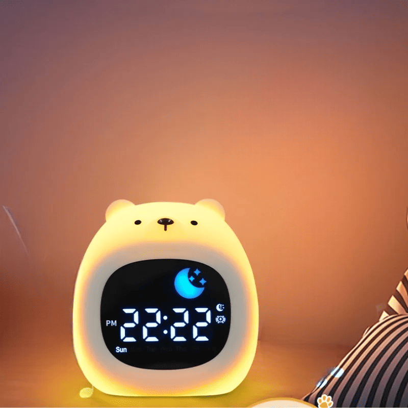 Réveil enfant lumineux entraîneur de sommeil tactile USB – Image 3