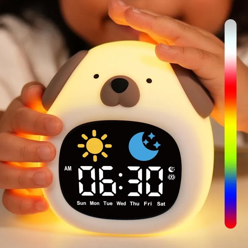 Réveil enfant lumineux entraîneur de sommeil tactile USB – Image 4