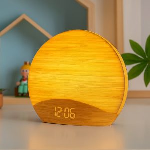 Réveil simulateur d'aube 26 sons nature veilleuse LED