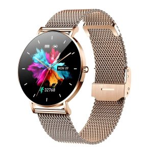 Montre connectée 6.8mm boîtier métal suivi santé GPS