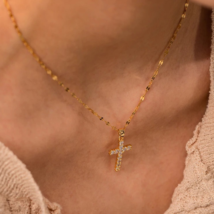 BoZirkoniaKruisKettingGoud3