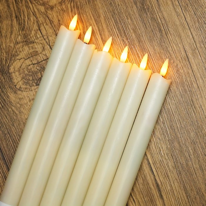 Bougies_LED_Ivoire_avec_Flamme_Vacillante_et_Telecommande_-_Decoration_Evenementielle_2